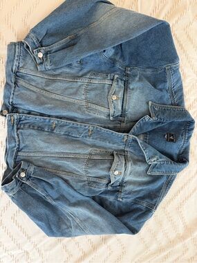 Bugle Boy Light Blue Denim Jacket with Logo Patch